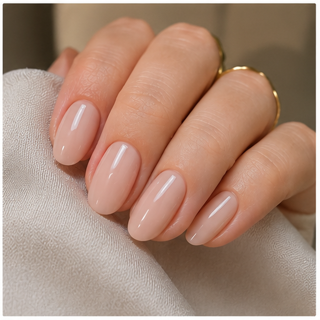 Manicura quiet luxury en tono nude — Cool Nails Gràcia